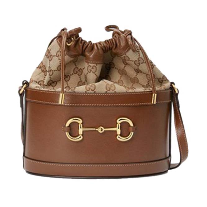 G*u*i 1955 horsebit bucket bag 602118 (25*22*12cm)